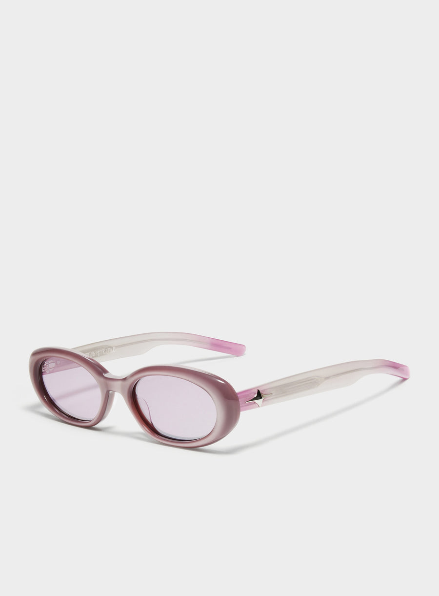 Crux in purple Korean Fashion round Sunglasses from the Galaxy Collection by Mercury Retrograde