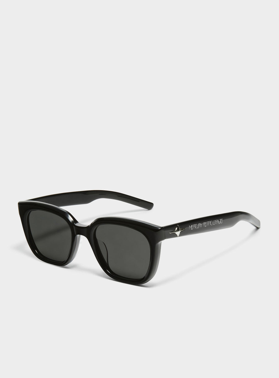 Cygnus in black Korean Fashion square Sunglasses from the Galaxy Collection by Mercury Retrograde