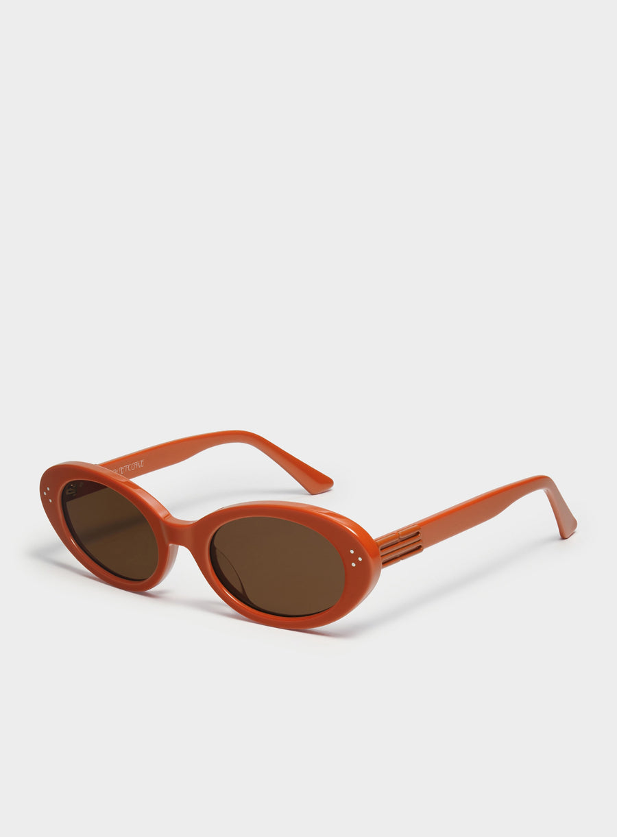 Wave in red round Korean Fashion Sunglasses from the Burr Puzzle Collection by Mercury Retrograde