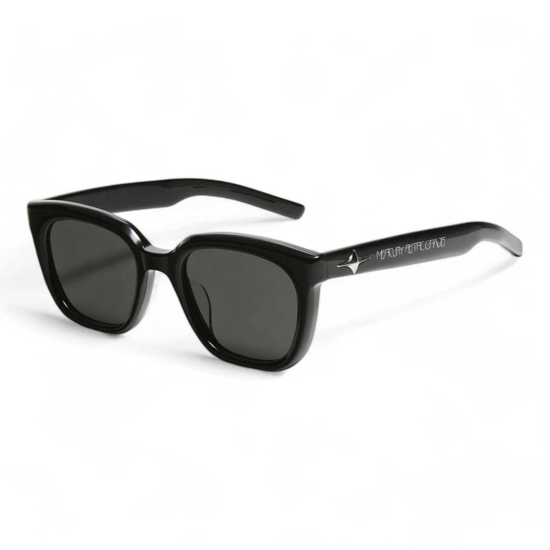 Cygnus in black Korean Fashion square Sunglasses from the Galaxy Collection by Mercury Retrograde