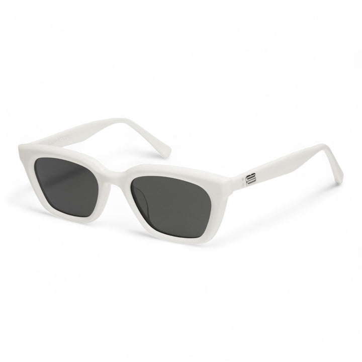 Shadow in white square Korean Fashion Sunglasses from the Burr Puzzle Collection by Mercury Retrograde