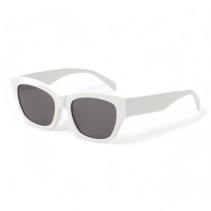 Muse in white Korean Fashion square Sunglasses from the Daydream Collection by Mercury Retrograde