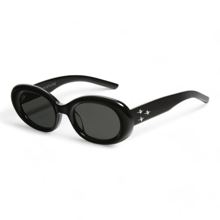 Triangulum in black round Korean Fashion Sunglasses from the Galaxy Collection by Mercury Retrograde